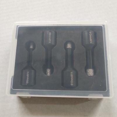 China Ceramic 4pcs 10mm Diamond Core Drill Bits Segmented Design for sale