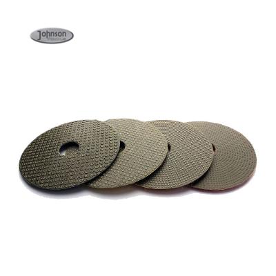 China 3 Inch Electroplated Encrusted Wet Diamond  Polishing Pads For Quartz Marble for sale