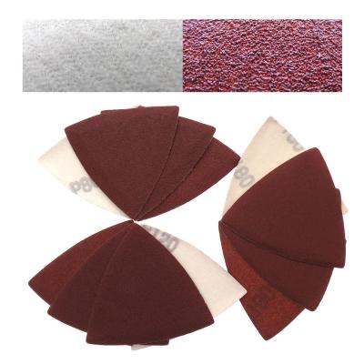 Chine 80mm Triangle Red Aluminum Oxide Multi Tool Sand Paper Disc Pad For Automotive Peeling Paint à vendre