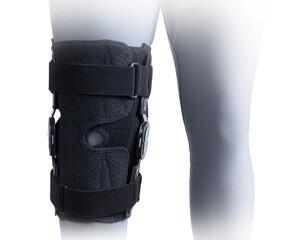 中国 普遍的なサイズの調節可能なROMの蝶番が付いている整形外科の支柱の膝サポート 販売のため