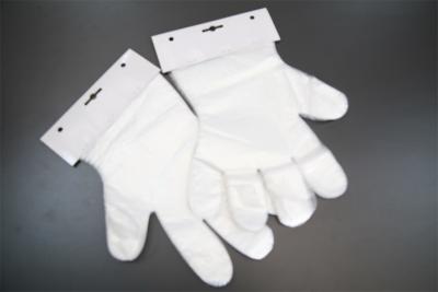 China 0.5g - 1.3g Transparent Clear Plastic Disposable Gloves For Food Handling for sale