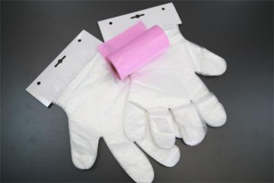 中国 100 Pack Plastic Polyethylene Disposable Gloves For Food Handling 販売のため