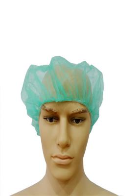 中国 丸型の使い捨て可能なふわふわ外科帽子、防水使い捨て可能な頭部カバー 販売のため