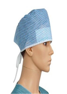 China Cubiertas disponibles de la cabeza del polipropileno/casquillos quirúrgicos disponibles con el lazo encendido en venta