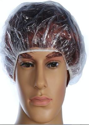 China Waterproof Polyethlene Disposable Mob Cap Non Toxic For Beauty Salon SPA for sale