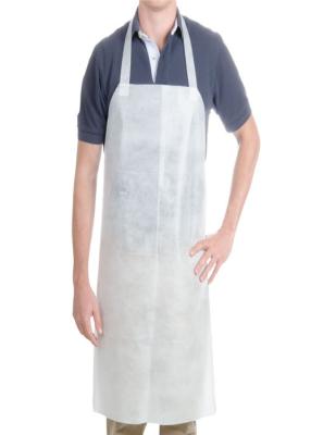 China Breathable Disposable White Plastic Aprons , Disposable Surgical Aprons Waterproof for sale