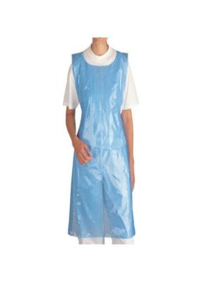 China Non Toxic Disposable Blue Plastic Aprons Dust Resistant For Daily Life Using for sale