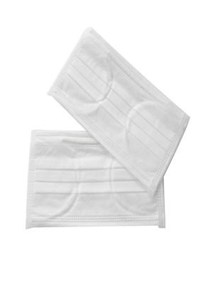 China White Disposable Medical Mask Non Woven Preventing Flu Secluded Resistant for sale