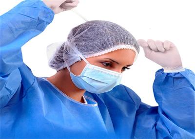 Chine Masque médical jetable stérile d'utilisation chirurgicale avec la couleur bleue écologique de courroies à vendre