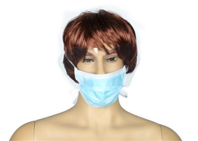 China Máscara protetora descartável protetora higiênica de 3 dobras com o protetor transparente do olho à venda