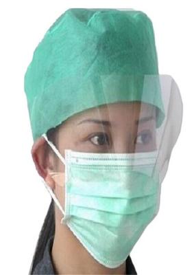 China Disposable Antiviral Hygiene Mask With Transparent Shield Chemical Resistant for sale