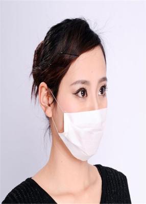 中国 軽量の塵の証拠の使い捨て可能なマスク100%の木材パルプ紙材料 販売のため