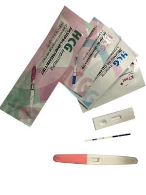 중국 가정을 위한 급속한 높은 과민한 진단 테스트 장비 HCG 소변 임신 검사 판매용