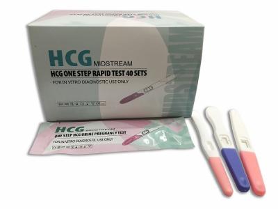 China HCG Urine Rapid Diagnostic Test Kit For Pregnancy OTC Marketing Easy To Use for sale