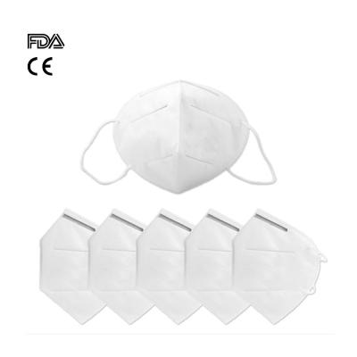 China Vertical Fold Flat Foldable FFP2 Mask Anti Particulate Logo Customized for sale