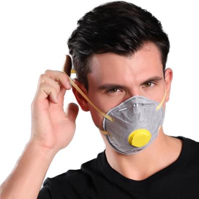China Anti Dust Activated Carbon Cup FFP2 Mask , Disposable Nonwoven Dust Mask With Valve for sale