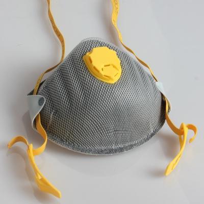 China Máscara do silicone do respirador da poeira de N95 FFP2 anti, máscara de poeira descartável com válvula à venda