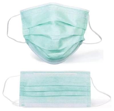 China High filtrationDisposable Face Mask , 3 Ply Disposable Green Pp Face Mask for sale