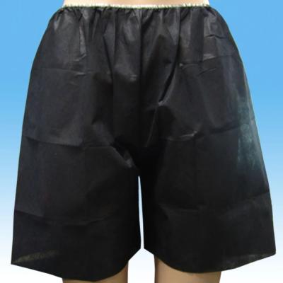 China SMS Black Disposable Exam Shorts Pant Unisex XL-3XL For The Endoscopy for sale
