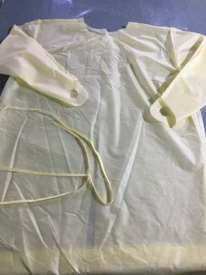 China Sterile Aami Level 4 Disposable Medical Gowns with Knitted cuff for sale