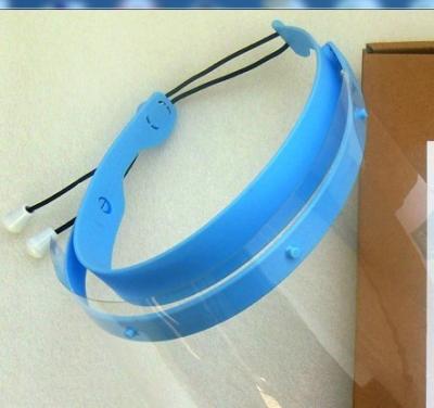 China Transparent Medical Protective Visor Ultralight PET Double Side Anti Fog for sale