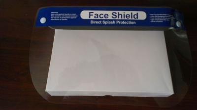 China Transparent CE FDA Anti Splash ASTM F2100 Disposable Face Shield With PET Material for sale