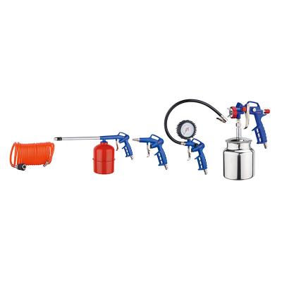 China W-2010A1-S 5PCS Air Dust Gun w/ Inflator Tools with Suction Feed Painting Tools Air Washing Gun for sale