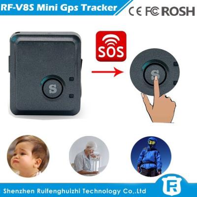 China Sos panic button gps tracker with micro sim card for gps vehicle tracking system V8S for sale