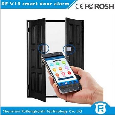 China Magnetic window door alarm, sms door alarm reachfar rf-v13 for sale