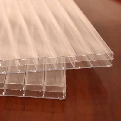 China Clear Triple Layer Polycarbonate Sheet  R U Value Triple Wall Polycarbonate for sale