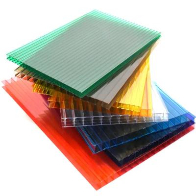 China Multi Triple Layer Polycarbonate Sheet 16mm Triple Wall Polycarbonate R Value for sale