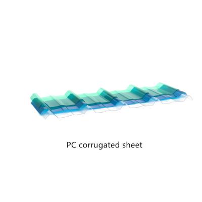 China Mini Corrugated Polycarbonate Sheets Clear Plastic Corrugated Roof Panels for sale