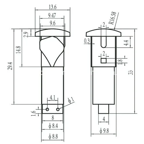 10mm Dia. a-21 Neon LED Indicator Lamp