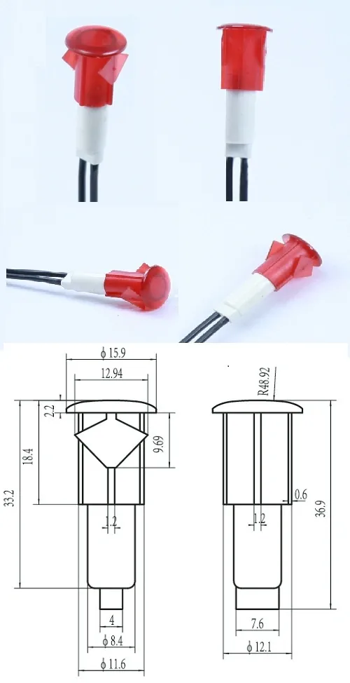 LED Indicator Light Lamp Switch