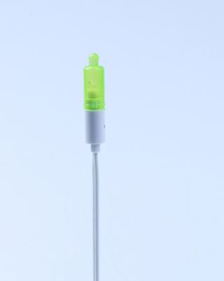 China 10mm 12 Volt lámpara indicadora IP65 luz piloto verde con alambre de PVC negro en venta