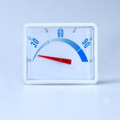 China Square Plastic Temperature Gauge For Hot Water Tank White for sale