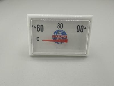 China 0C-90C Central Boiler Remote Thermometer For Hot Water Heater White for sale