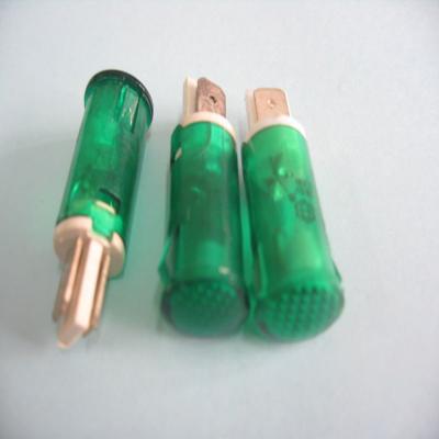 China Lámpara de indicación del panel de neón de homologación CE de 12 mm bombilla verde de neón en venta