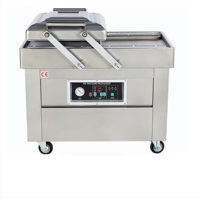 China Stainless Steel Double Chamber Vacuum Machine For Beef Bacon Chicken for sale