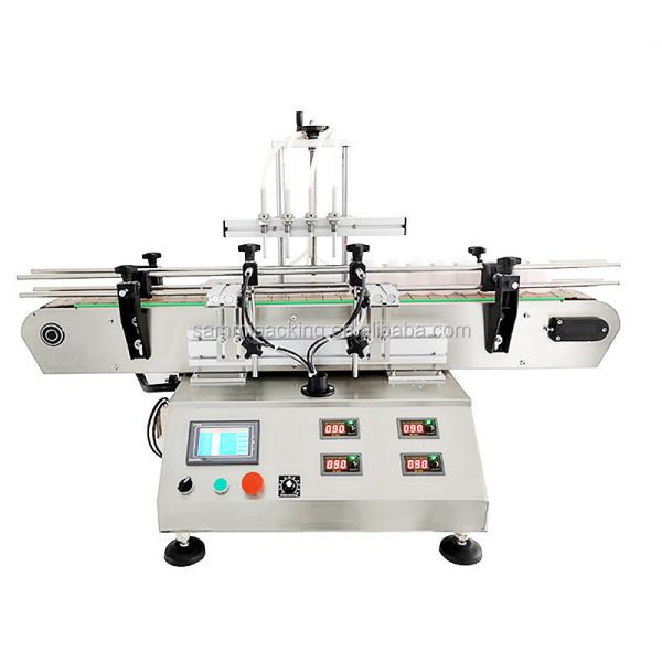 Quality Automatic 3000BPH 4 Heads Filling Bottle Liquid Filling and Capping Labeling for sale