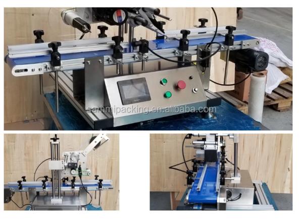 Quality Flat Surface Bottle Packaging Labeling Machine , Tabletop Automatic Sticker for sale