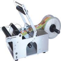 Quality 220v Electric Semi-Automatic Labeling Machine for Round Bottles for sale