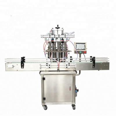 China Beverage Liquid Filling Packaging Machine , Automatic Liquid Bottle Filler 4 Nozzles for sale