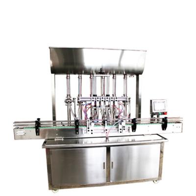 China Automatic Production Machine Bottle Liquid Filling Capping Labeling Line Stainless Steel Oil Filler Machine Lip Oil Milk Te koop