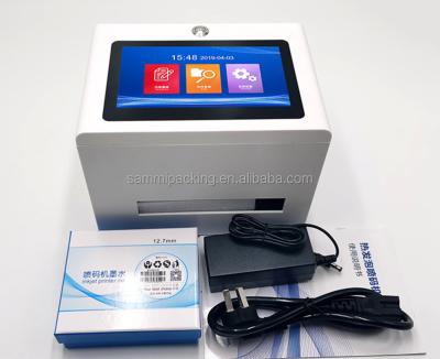 China Smart Static Desktop Touch Screen Inkjet Printer for Bottle for Stamping Expiry Date Batch QR code à venda