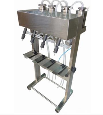 China Semi Automatic Pneumatic Perfume Bottle Filling Machine With 4 Filling Heads for sale