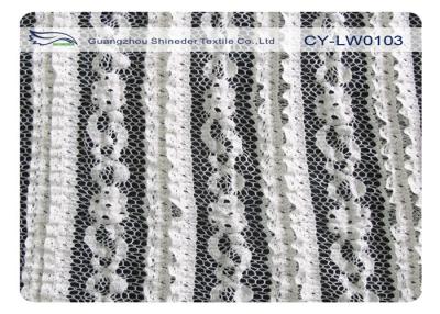 China Eco Friendly Cotton Stretch Lace Fabric For Dress , Garment Shrink-Resistant CY-LW0103 for sale