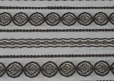 China High Tenacity Metallic Lace Mesh Fabric For Upholstery 150cm Width CY-LW0208 for sale