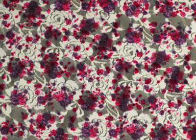 China Spandex Digital Printed Embroidered Lace Fabric Fabric For Dress / Garment CY-LY0061 for sale