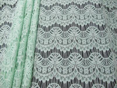 China Nice Scalloped Trimming Cotton Nylon Lace Fabric Rayon For Wedding Dress SYD-0011 for sale